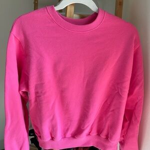 Hollister Hot Pink Fleece Crewneck Sweatshirt